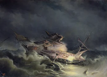 Katastrofa okrętu liniowego Ingermanland w Skagerraku niedaleko Norwegii 30 sierpnia 1842 roku, 1843